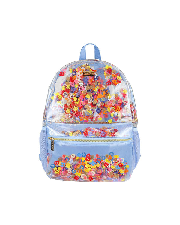 Little Letters Confetti Clear Backpack