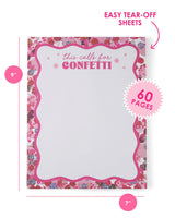 This Calls for Confetti Jumbo Notepad