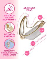 the on-the-go clear belt bag