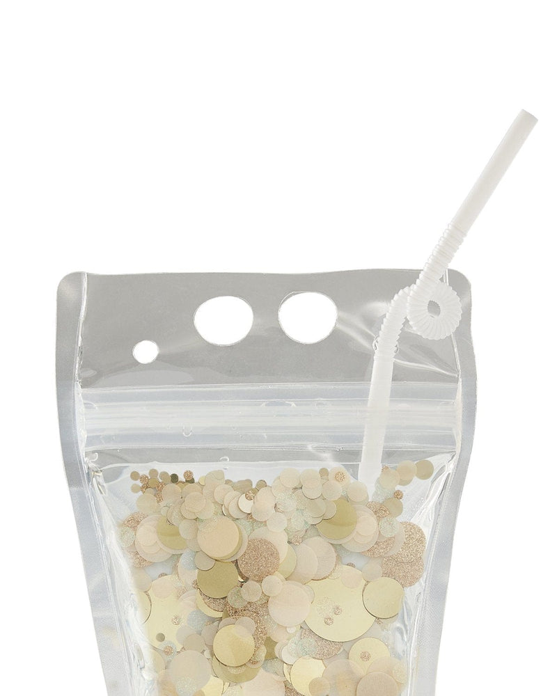 Spirit Squad Good As Gold Confetti Drink Pouch Set