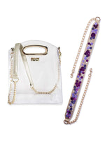 adjustable confetti strap and cooper clear bag bundle