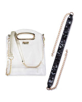 adjustable confetti strap and cooper clear bag bundle