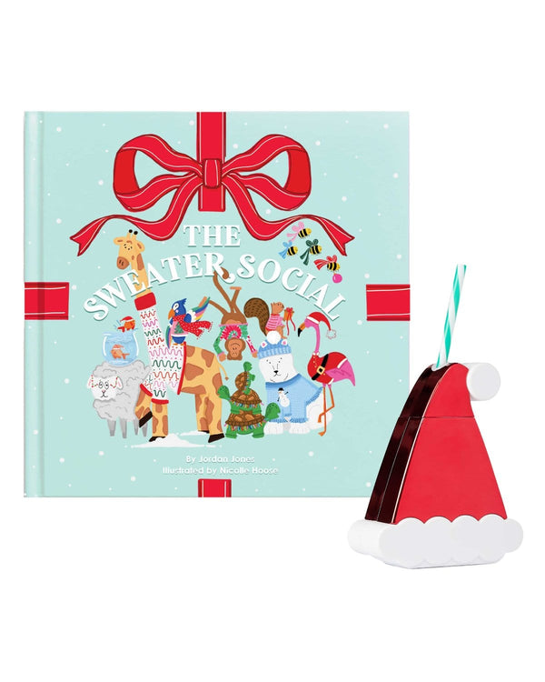 Bundle Includes:
The Sweater Social- Holiday Children's Picture Book
Santa Hat Sipper