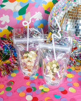 Spirit Squad Good As Gold Confetti Drink Pouch Set