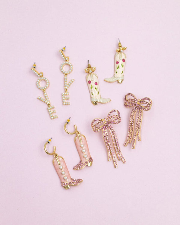 RODEO CHARM EARRINGS SET