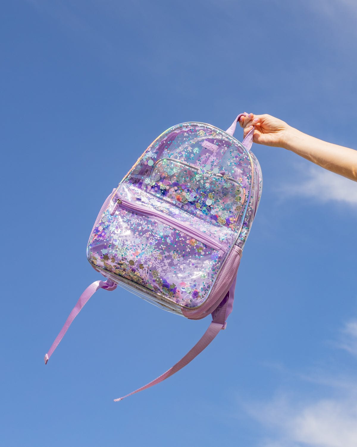 Blue and purple backpack online