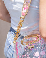 adjustable confetti strap and cooper clear bag bundle