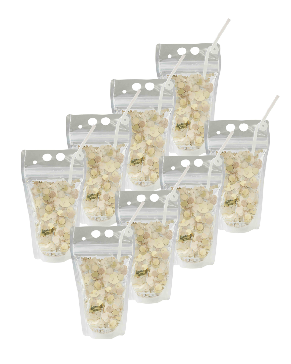 Spirit Squad Good As Gold Confetti Drink Pouch Set