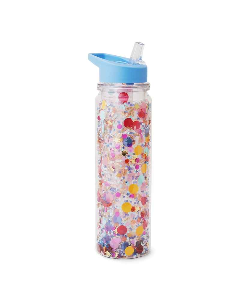 Plastic Water Bottle With Flip Up Straw